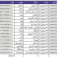کد رهگیری بسته های ارسالی 5 خرداد ماه 1400