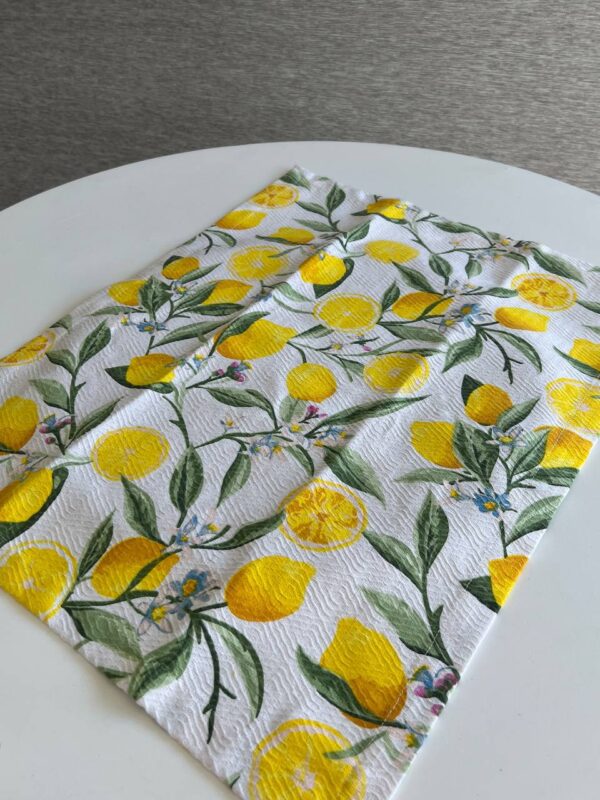 دستمال کلاسیک آشپزخانه- طرح لیمو