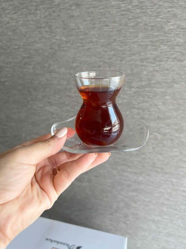 استکان نعلبکی چای خوری پاشاباغچه- مدل دانتل